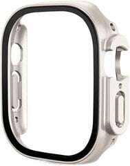 2 gab. rūdīta stikla futrālis Apple Watch Ultra 49 mm vāciņam Iebūvēts ekrāna aizsargs Pilns pārklājums iWatch Series Ultra 49 mm korpusiem цена и информация | Аксессуары для смарт-часов и браслетов | 220.lv