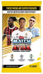 Futbola kāršu komplekts Topps Match Attax 2024/2025, 12 gab. cena un informācija | Kolekcionējamas kartiņas | 220.lv