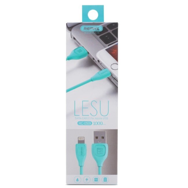 Remax LESU Izturīgs un fleksibls Lightning uz USB Datu un uzlādes Kabelis 1m (MD818) Melns цена и информация | Savienotājkabeļi | 220.lv