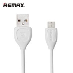 Remax LESU Izturīgs un fleksibls Universāls Micro USB uz USB Datu un uzlādes Kabelis 1m Balts цена и информация | Кабели для телефонов | 220.lv