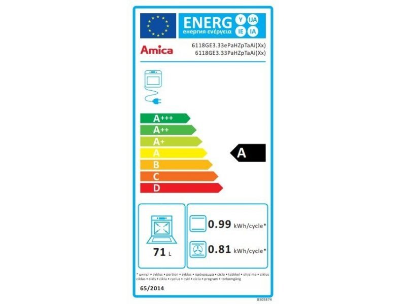 Amica 58CE2.315HQ(W) цена и информация | Elektriskās plītis | 220.lv