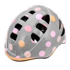 Детский велосипедный шлем Meteor MA-2 Dots, серый цена и информация | Шлемы | 220.lv
