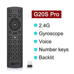 2022 G20s G20s Pro Bt Gyro viedā balss tālvadības pults G20 Ir Learning 2,4g bezvadu Fly Air Mouse for X96 H96 Max Android TV Box — tālvadības pults — AliExpress цена и информация | Аксессуары для телевизоров и Smart TV | 220.lv