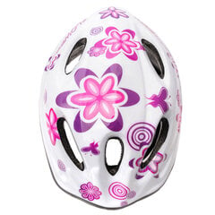 Детский велосипедный шлем Метеор МВ5-2, белый/фиолетовый цена и информация | Шлемы | 220.lv
