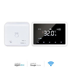 85-275v Wi-fi Viedais termostats Programmējams termostats 5+2/ 6+1/ 7 dienas Grafiks 16a App Remote Control Balss vadība priekš Alexa - Viedā temperatūras kontroles sistēma - AliExpress цена и информация | Аксессуары для телевизоров и Smart TV | 220.lv