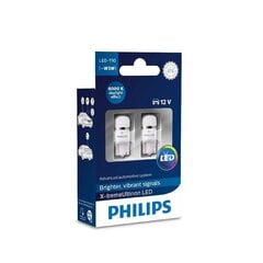 Philips W5W - T10 12V / 1W LED X-TREME VISION 6000K лампы (2 шт) цена и информация | Philips Автотовары | 220.lv