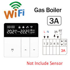 Tuya Wifi viedais termostats elektriskā grīdas apsilde Trv ūdens gāzes katla temperatūras balss tālvadības pults Google mājas lapai Alexa - viedā temperatūras kontroles sistēma - AliExpress цена и информация | Аксессуары для телевизоров и Smart TV | 220.lv