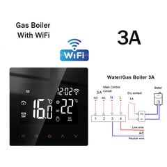 Tuya WiFi viedais termostats elektriskā grīdas apsilde TRV ūdens gāzes katla temperatūras balss tālvadības pults Google mājas lapai Alexa| | - AliExpress цена и информация | Аксессуары для телевизоров и Smart TV | 220.lv