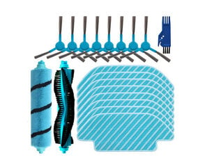 Paredzēts Cecotec Conga 4090 4490 4690 5090 5490 6090 robotu putekļu sūcējam sānos / mīkstajām rullīšu birstēm. cena un informācija | Celtniecības putekļu sūcēji | 220.lv