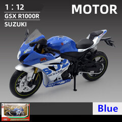 1:12 Aprilia RSV4 sakausējuma sacīkšu motocikla modelis Diecast metāla ielas krosa motocikla modeļa simulācija bērnu rotaļlietu dāvana цена и информация | Коллекционные модели автомобилей | 220.lv