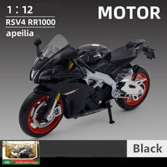 1:12 Aprilia RSV4 sakausējuma sacīkšu motocikla modelis Diecast metāla ielas krosa motocikla modeļa simulācija bērnu rotaļlietu dāvana цена и информация | Коллекционные модели автомобилей | 220.lv