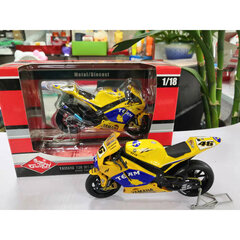 1:18 Apulia Yamaha Honda 11CM Diecast Alloy Motocikls Statiskais Displejs Modelis Automašīnu ventilatori Iecienītākā kolekcija Bērniem Ziemassvētku dāvana цена и информация | Коллекционные модели автомобилей | 220.lv