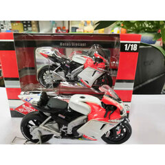 1:18 Apulia Yamaha Honda 11CM Diecast Alloy Motocikls Statiskais Displejs Modelis Automašīnu ventilatori Iecienītākā kolekcija Bērniem Ziemassvētku dāvana цена и информация | Коллекционные модели автомобилей | 220.lv