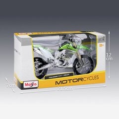 Maisto 1:12 Kawasaki KX450F sakausējuma sacīkšu motocikla modeļa simulācija metāla ielas krosa sporta motocikla modelis bērniem dāvanas цена и информация | Коллекционные модели автомобилей | 220.lv