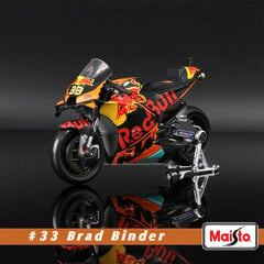 Maisto 1:18 Moto GP 2023 Honda LCR Team #73 Marquez brauc ar licencētu simulācijas sakausējuma motociklu modeli Collecti цена и информация | Коллекционные модели автомобилей | 220.lv