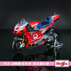 Maisto 1:18 Moto GP 2023 Honda LCR Team #73 Marquez brauc ar licencētu simulācijas sakausējuma motociklu modeli Collecti цена и информация | Коллекционные модели автомобилей | 220.lv