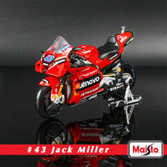 Maisto 1:18 Moto GP 2023 Honda LCR Team #73 Marquez brauc ar licencētu simulācijas sakausējuma motociklu modeli Collecti цена и информация | Коллекционные модели автомобилей | 220.lv