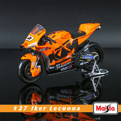 Maisto 1:18 Moto GP 2023 Honda LCR Team #73 Marquez brauc ar licencētu simulācijas sakausējuma motociklu modeli Collecti цена и информация | Коллекционные модели автомобилей | 220.lv