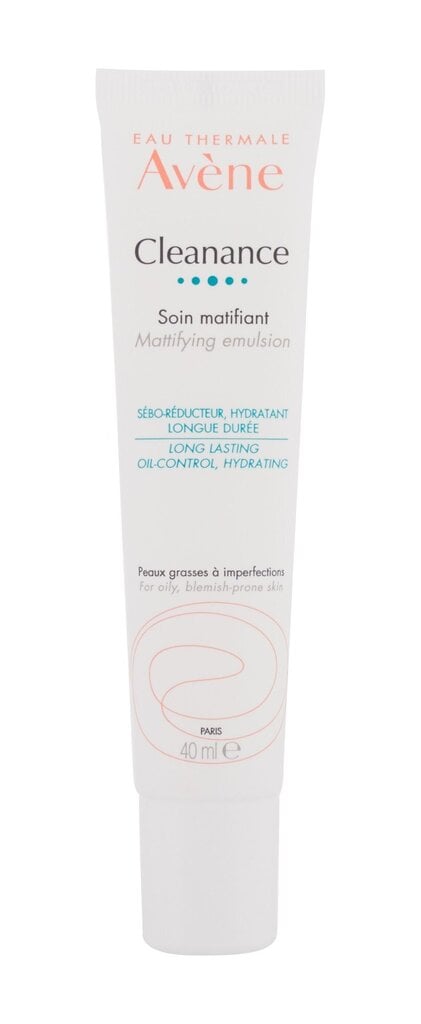 Mitrinoša emulsija taukainai sejas ādai Avene Cleanance Mat 40 ml цена и информация | Sejas krēmi | 220.lv