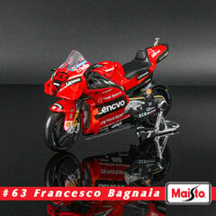 Maisto 1:18 Moto GP 2023 Honda LCR Team #73 Marquez brauc ar licencētu simulācijas sakausējuma motociklu modeli Collecti цена и информация | Коллекционные модели автомобилей | 220.lv