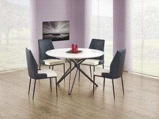 Обеденный стол Halmar Pixel, белый/черный цена и информация | Кухонные и обеденные столы | 220.lv