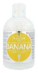 Kallos Cosmetics Banana šampūns 1000 ml cena un informācija | Šampūni | 220.lv