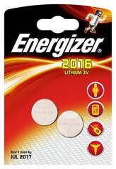 Energizer CR2016 elementi, 2 gab. cena un informācija | Akumulatori, lādētāji un piederumi | 220.lv