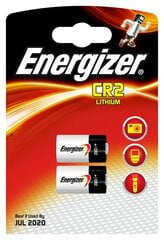 Battery, ENERGIZER Photo Lithium, CR2, 3V, 2 pcs cena un informācija | Akumulatori, lādētāji un piederumi | 220.lv