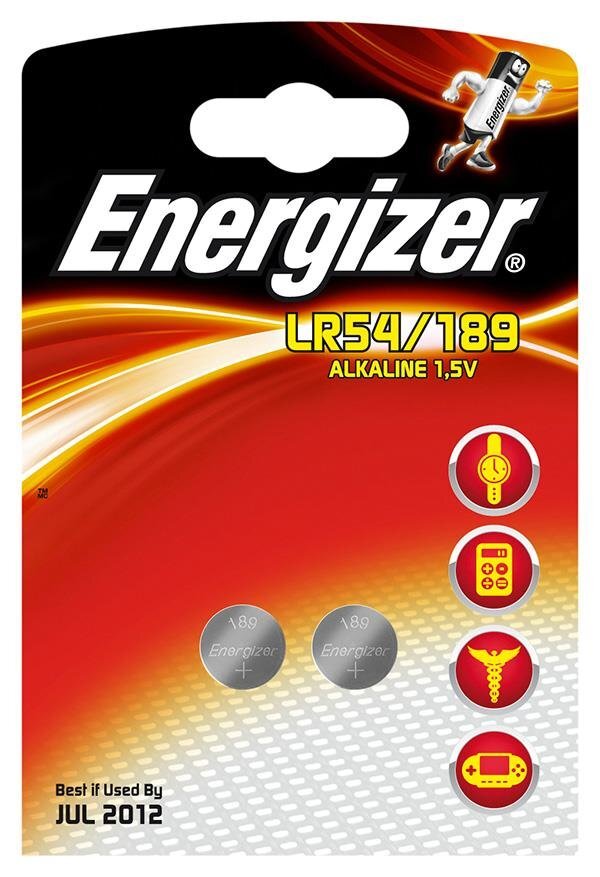 Energizer Alkaline LR54/189 baterijas, 2 gab cena un informācija | Baterijas | 220.lv