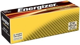 Energizer Industrial, C, LR14, батарейки 1,5В, 12 шт. цена и информация | Зарядные устройства для элементов питания | 220.lv