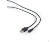 Kabelis Gembird USB kabelis, 2m, melns cena un informācija | Kabeļi un vadi | 220.lv