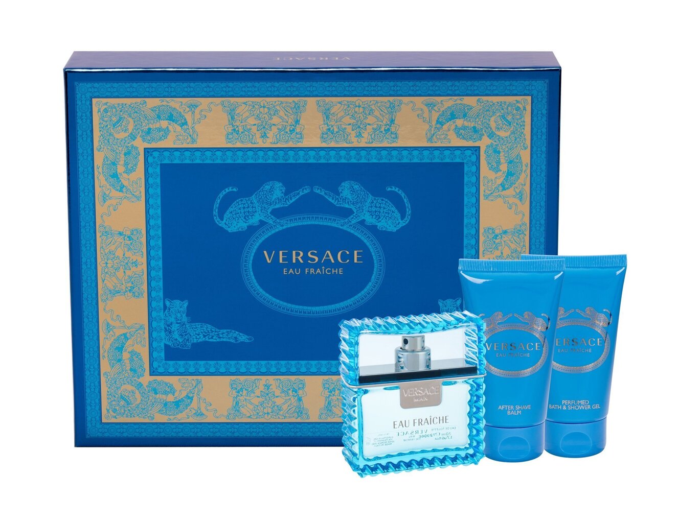 Dāvanu komplekts vīriešiem, Versace Man Eau Fraiche EDT, 50 ml cena un informācija | Vīriešu smaržas | 220.lv