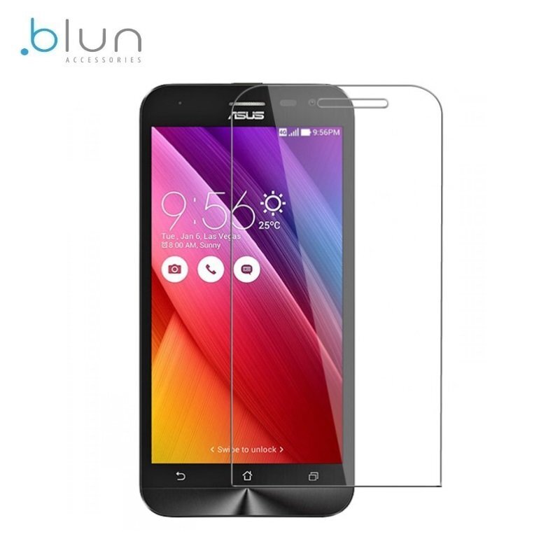 Blun Extreeme Shock 0.33mm / 2.5D Aizsargplēve-stikls Asus Zenfone 2 Laser 5.0'' ZE500KL (EU Blister) cena un informācija | Ekrāna aizsargstikli | 220.lv