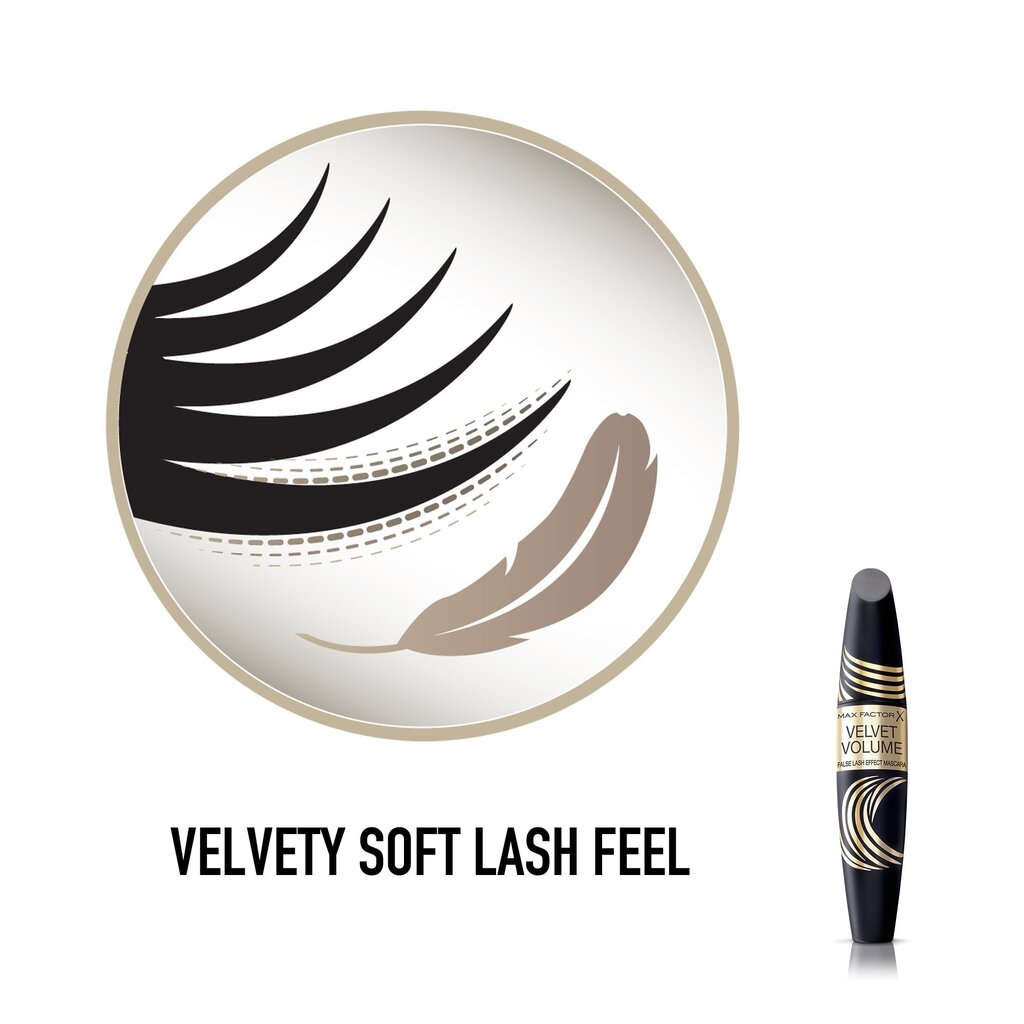 Max Factor Velvet Volume False Lash Effect skropstu tuša 13,1 ml, Black Brown cena un informācija | Acu ēnas, skropstu tušas, zīmuļi, serumi | 220.lv