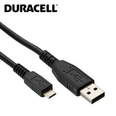 Duracell Universāls Mirco USB Datu & Uzlādes Kabelis 2m Melns cena un informācija | Savienotājkabeļi | 220.lv