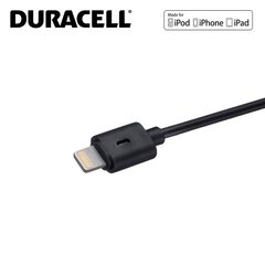 Duracell Mfi Sertificēts USB uz Lightning 8pin Datu Pārraides & Uzlādes kabelis 2m (MD819) цена и информация | Кабели для телефонов | 220.lv