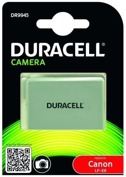 Duracell akumulators Canon LP-E8 1020mAh cena un informācija | Akumulatori fotokamerām | 220.lv