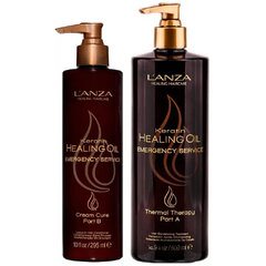 L'ANZA Keratin Healing Oil Neatliekamās palīdzības dienests B daļa 295 ml cena un informācija | Kosmētika matu stiprināšanai | 220.lv