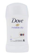 Дезодорант Dove Invisible Dry, 40 мл цена и информация | Дезодоранты | 220.lv