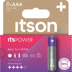 itson itsPOWER elementi Alkaline LR03IPO/8HH cena un informācija | Baterijas | 220.lv