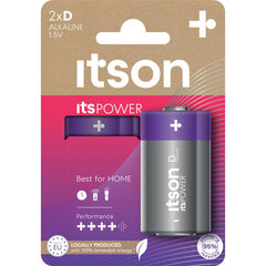 itson itsPOWER elementi Alkaline LR20IPO/2CP cena un informācija | Baterijas | 220.lv