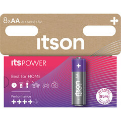 itson itsPOWER elementi Alkaline LR6IPO/8HH cena un informācija | Baterijas | 220.lv