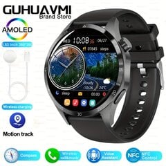 'GUHUAVMI 2024 GPS Pulkstenis Vīriešiem GT4 Pro+1.53 collu AMOLED 360360 HD Bezvadu Zvans NFC Pulkstenis Sievietēm' cena un informācija | Viedpulksteņi (smartwatch) | 220.lv