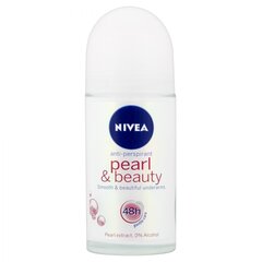 Шариковый дезодорант Nivea Pearl & Beauty 48ч, 50 мл цена и информация | Дезодоранты | 220.lv