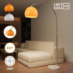 Loka lampa - regulējams augstums, 130-180cm, 1xE27, max 60W, oranža, nerūsējošā tērauda - stāvlampa, ''HB''. cena un informācija | Stāvlampas | 220.lv