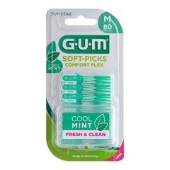 GUM Soft Picks Comfort Flex zobu kociņi mint, izmērs M N80 cena un informācija | Zobu pastas, birstes | 220.lv