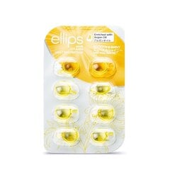 ELLIPS Smooth & Shiny vitamīni matu apjomam, kapsulas 1 ml x N8 cena un informācija | Kosmētika matu stiprināšanai | 220.lv