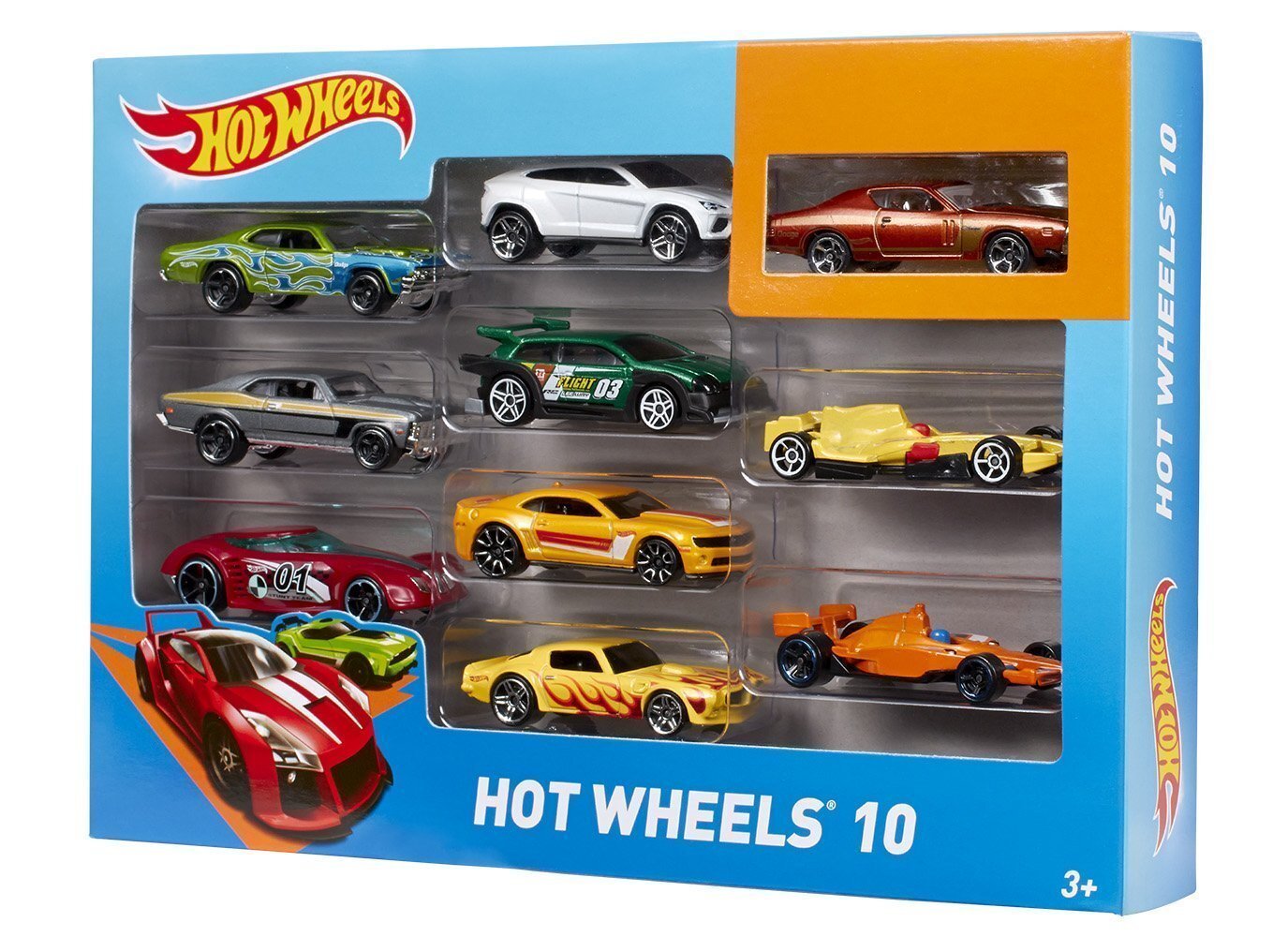 Auto modeļu komplekts Hot Wheels, 54886, 10 gab. цена и информация | Rotaļlietas zēniem | 220.lv