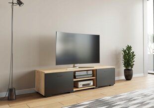 Skapis RTV galds ROMA 120cm melns cena un informācija | TV galdiņi | 220.lv