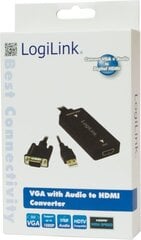 VGA w. USB Audio to HDMI Converter cena un informācija | Logilink Datortehnika | 220.lv